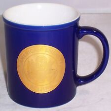 American Embassy Beijing Vintage Coffee Mug – Cobalt Blue – Gold Embassy Seal picture