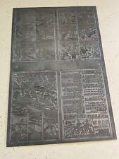WARFRONT #28 rare METAL ART PRINTING PLATE HUGE HEAVY 1956 POWELL army slang picture