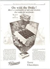 WHITMAN'S FUSSY CHOCOLATES 1920's 8.5