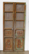 Antique Pair Mexican Old Door #431-Postigo-Rustic-35x78x2-Barn Doors-Glass picture
