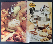 Vtg 1975 Sunbeam Deluxe Mixmaster Mixer Recipes Cook Book Booklet picture