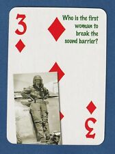 JACKIE COCHRAN 2016 Flickback 1953 Trivia Challenge Playing Card Sound Barrier* picture