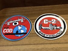 2 Vintage Grumman Aerospace Sticker C-2 COD Greyhound picture