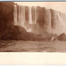 c1900s UDB Niagara Falls, NY Early RPPC Lookout Stunning Real Photo RARE PC A98 picture