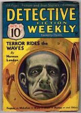 Detective Fiction Weekly Oct 13,1934 First David Goodis story; H. Landon Cvr ... picture