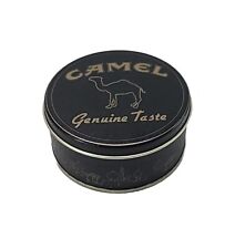Camel Round Black & Gold Toned Tin Raised Camel - EMPTY 1994 picture