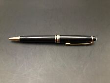 Vintage Montblanc Meisterstuck Ballpoint Pen, Black with Gold Trim - BL120 picture