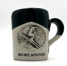 2016 Big Sky Montana, Skier, Ceramic Coffee Mug, Cold Mountain Pottery Aware Inc picture