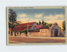 Postcard Ramona's Birthplace, San Gabriel, California picture