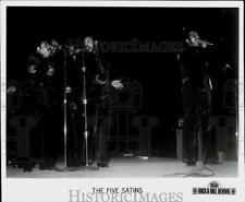 Press Photo The Five Satins, Music Group - srp23571 picture