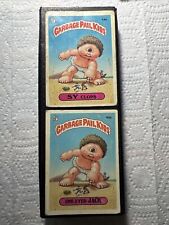 1985 Topps Garbage Pail Kids Sy Clops #44a + One-Eyed Jack #44b - Poor picture