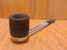 Vintage Metal Falcon Smoking Tobacco Pipe 3mm W/Wooden Bowl picture