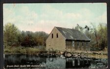 Rockland MA Postcard Brooks Pond Old Mill Posted 1910 picture