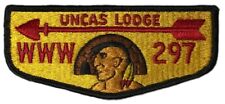 Uncas Lodge 297 Eastern Connecticut Council CT S2 Flap BLK Bdr (YX1870) picture