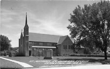 Mapleton Iowa St Matthew Evangelical Lutheran Church 1963 RPPC Postcard 20-2644 picture