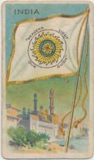 1910-11 ATC Flags of all Nations Tobacco T59 Recruit 100 designs back India picture