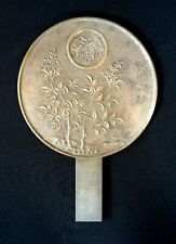 Beautiful Antique Japanese Bronze Hand Mirror picture
