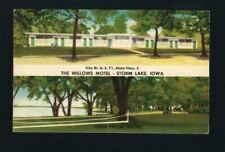 Storm Lake Iowa IA c1940s The Willows Motel, US 71 and Hwy 5, Waterside Park Too picture