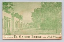 Postcard El Canon Lodge Canon City Colorado, Vintage K6 picture