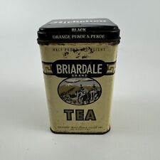 Vintage Briardale Brand Black Orange Pekoe Tea 1/2 pound Tin, Empty Iowa picture