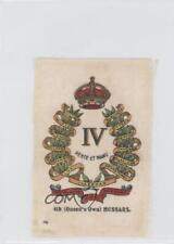 1915 BDV Regimental Emblems Silks Tobacco 4th (Queen's Own) Hussars #74 1i7 picture