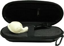 Imported Miniature Meerschaum Pipe - CLAW & SMOOTH BOWL w/ Zipper Case picture