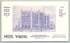 Postcard C 385, Hotel Virreyes, Mexico City, Advertisment Card, Swiss Managed picture