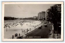 c1940's Beach Hotels Copacabana Rio De Janeiro Brazil RPPC Photo Postcard picture