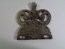 Vintage Antique RARE French Range Stove Oven Steel Plate Steampunk D6 picture