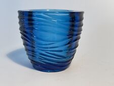 Partylite Ocean Blue Votive Candle Holders Cups Waves picture