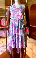 Lilly Pulitzer DISNEY PARKS Minnie Mouse and Daisy Duck Lorina Dress Large NEW picture