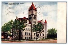 1908 Douglas County Court House, Lawrence Kansas KS Antique Postcard picture