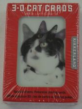Kikkerland 3-D CAT Lenticular 3D Special Effect Deck Playing Cards picture