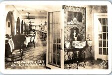 c. 1909 Vintage RPPC Real Photo Postcard Mrs. Crosby's Cafe Villa Acuna, Mexico picture