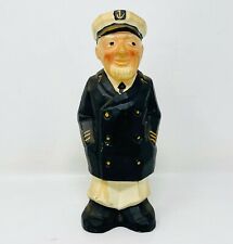 Vintage, Ceramic Captain/Sailor/Seaman Piggy Bank 8.5”  Japan picture