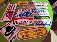 Vintage Lot Car Racing Stickers Decals picture