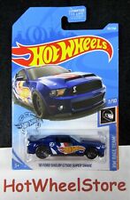 2019  Hot Wheels  Blue  '10 FORD SHELBY GT500 SUPER SNAKE   Card #192  55-061119 picture