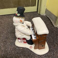 Hallmark Piano Playing Jingle Pals Snowman Animated w Lights Music Songs-2005 picture