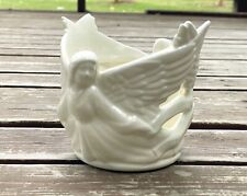 Lusterware Angel Candleholder Vintage 70s picture