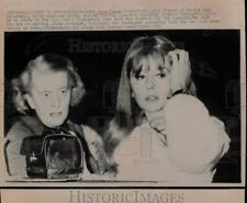 1966 Press Photo Jane Asher & Mother Leaving Heathrow Airport, London picture