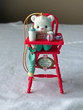 Christmas ornament lustre fame baby bear in high chair bottle & stocking MAX1659 picture
