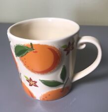 2006 STARBUCKS Coffee Mug Raised Oranges Citrus Fruit Embossed Summer - NEW picture