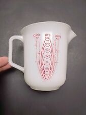 Vintage Tupperware #134-1 Measuring 2 Cup Raised Red Lettering 134 Clear Pitcher picture
