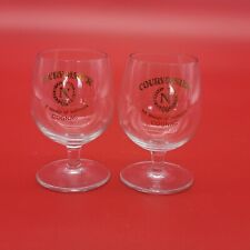Courvoisier brandy snifters set of 2 Cognac Napoleon Man Cave Barware Pub Bar picture