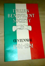 VINTAGE PUBLICATION ITALIAN BENEVOLENT SOCIETY CENTENNIAL AMADOR CA REAGAN 1981 picture