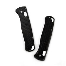 2x Black Brushed Custom Aluminium Alloy Scales Stripes For Benchmade Bugout 535 picture