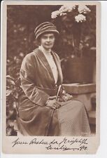 RPPC European lady 1915 era Real Photo Postcard circa world war 1 era UN-POSTED picture