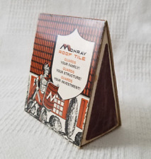 Vintage 1974 Western Match Company Unique Gable Roof Shaped Match Box picture