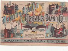 Mason & Hamlin Organ & Piano Co G R Hoagland Hazelton Herbert Hinds Card c1880s picture