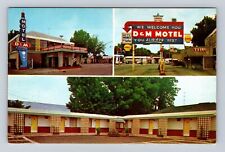 Forrest City AR-Arkansas, D & M Motel Advertising, Vintage Souvenir Postcard picture
